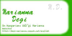 marianna degi business card